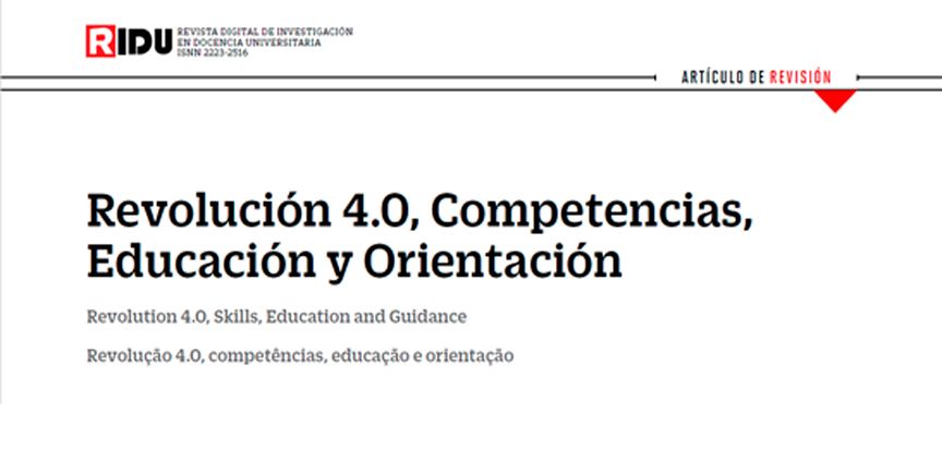 Revolución 4.0, Competencias, Educación y Orientación