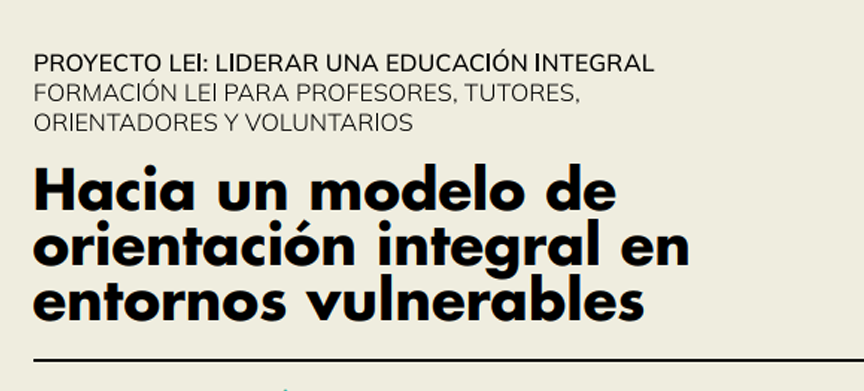 Manual de formación dirigido principalmente a los orientadores de centros de Primaria y de Secundaria que trabajen en entornos sociales desfavorecidos