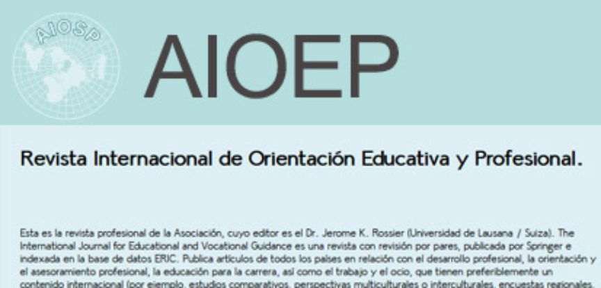 IAEVG: Revista Internacional de Orientación Educativa y Profesional