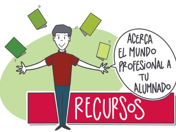 Sección Recursos: Acerca el mundo profesional a tu alumnado. 