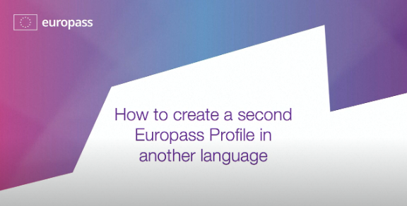 Cómo crear un segundo perfil Europass en otra lengua
