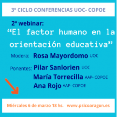 3º Ciclo de conferencias UOC y COPOE: “El factor humano en la orientación educativa”