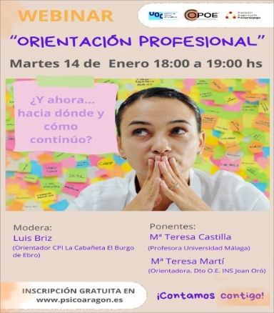 Webinar orientación profesional