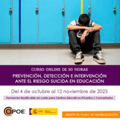 Prevención, detección e intervención ante el riesgo suicida en educación