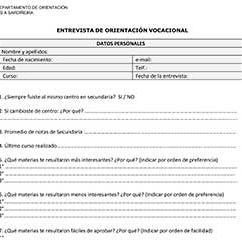 Entrevista de orientación vocacional