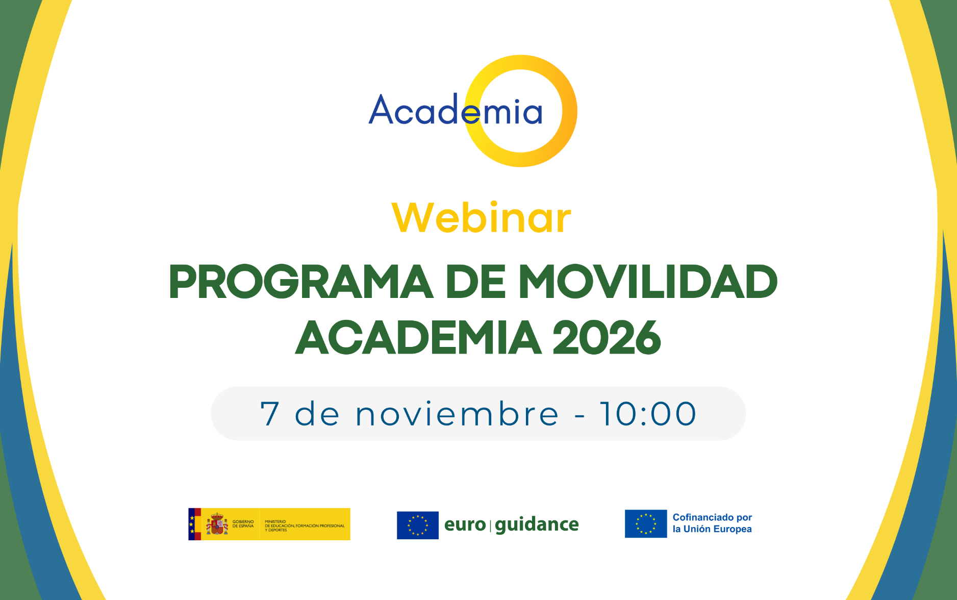 Webinar Programa de movilidad Academia 2026 - 7 de noviembre 10:00h