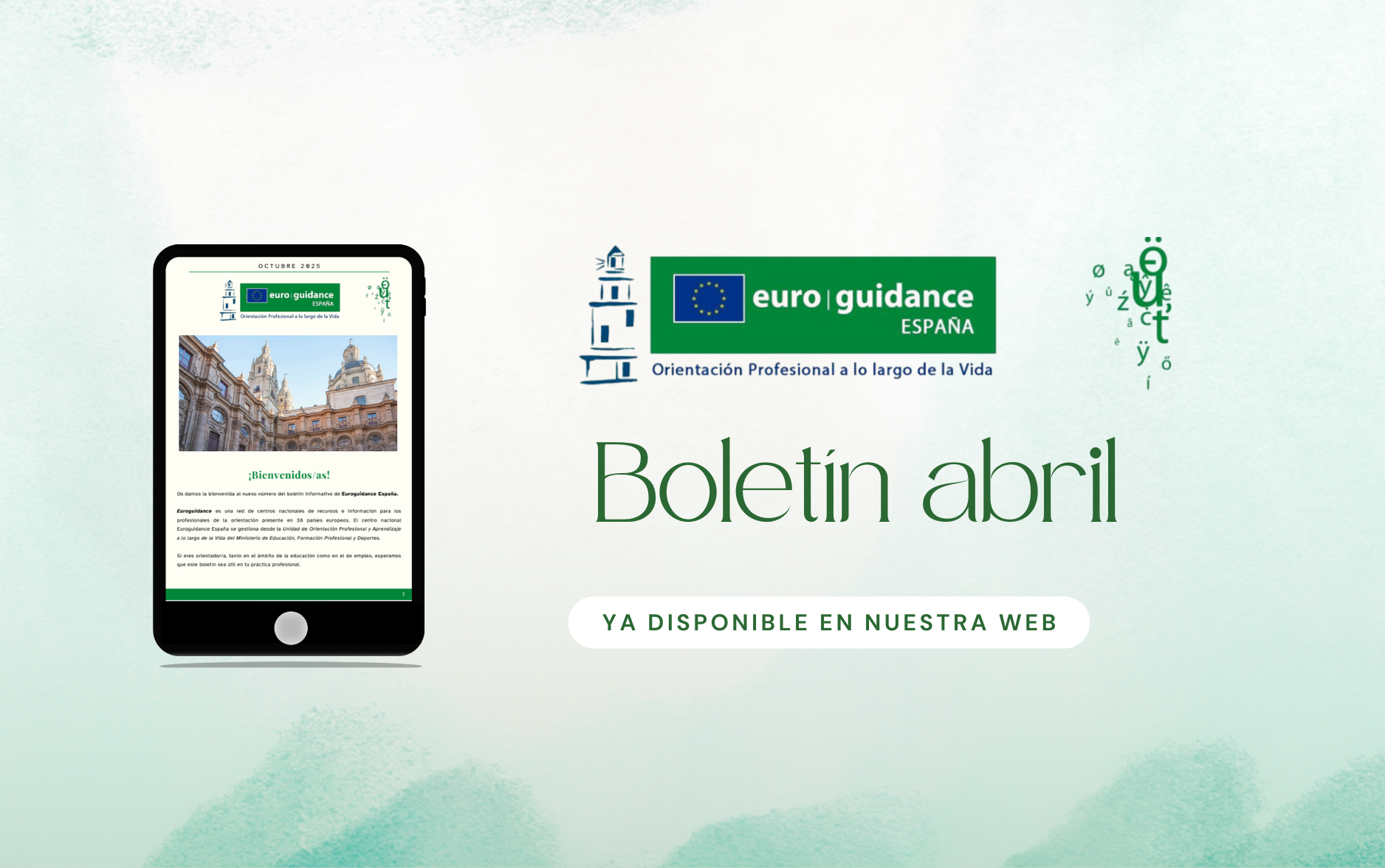 Boletín abril - ya disponible en nuestra web